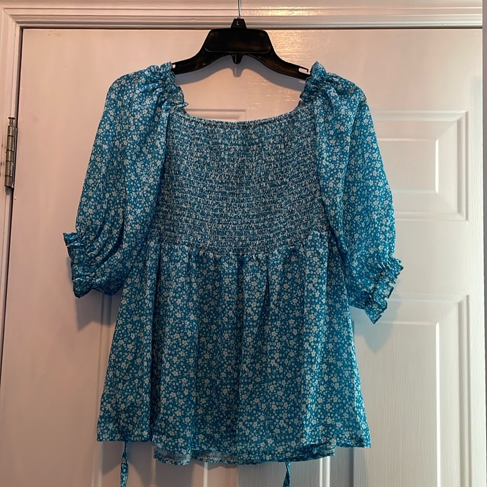 New w/o Tags! Ladies Boutique Ribbed Boho top size M